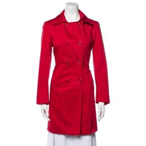 Red Max Mara trench coat without belt in size XL (USA Medium/Large)